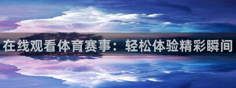 在线观看体育赛事：轻松体验精彩瞬间