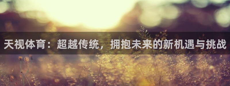 天视体育：超越传统，拥抱未来的新机遇与挑战